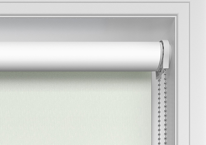 Rivulet (Blackout), Frost White - Twist&Fit Roller Blind - Image 10